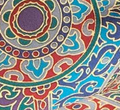 Mandala - Turquoise/Red