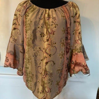 Bell Sleeve Peasant Top